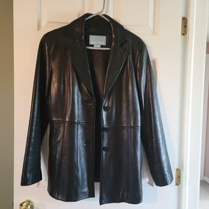 Nine West -Leather Coat, size M